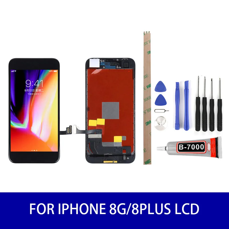 ЖК дисплей IPS для Iphone 8Plus/8G сенсорная панель дигитайзер в сборе экран запасные