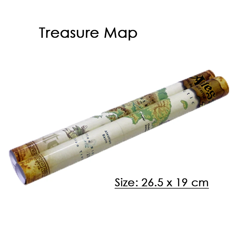 Umorden Детский Пиратский Нож Корсар Карта сокровищ Золотая монета телескоп и