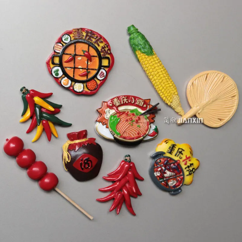 Чунцин гурман горячий горшок маленькая лапша путешествия сувенирные Смола