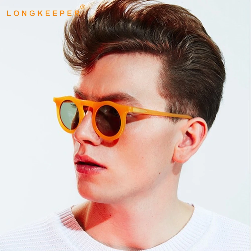 

LongKeeper Round Sunglasses Men Women 2020 Vintage Small Frame Sun Glasses Female Candy Color Eyewear UV400 Oculos Feminino