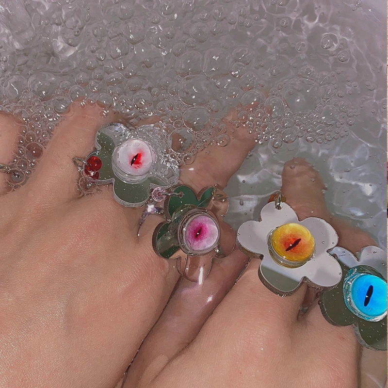 Кольцо FFLACELL с геометрическим узором неправильной формы для женщин и девушек