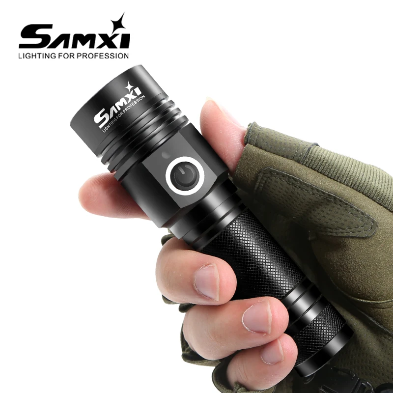 Перезаряжаемый фонарик мощный светодиодный фонарь для самозащиты шокер 5