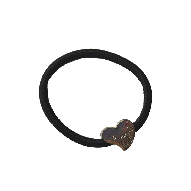 10 шт 55 мм позолоченные черные эластичные держатели для конского хвоста