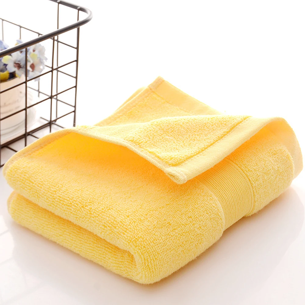

Pure Cotton Thickened 130g 32-strand Sbsorbent Wash Towel Cosiest Face Towel for All Skins for Spa, Sports, Bath 35X75CM