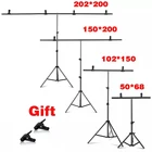 Фотография T-образный фон стойка рамка поддержка система Комплект для фото студии видео зеленый экран фотоаксессуары