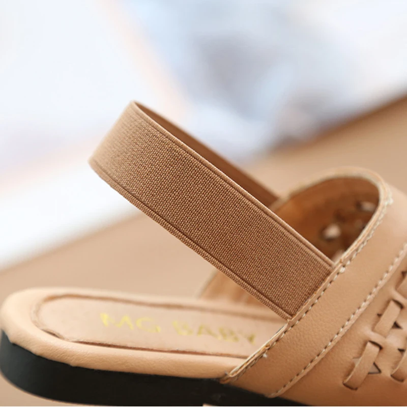 Летние сандалии для девочек С петлей на пятке Детская одежда платье принцессы в