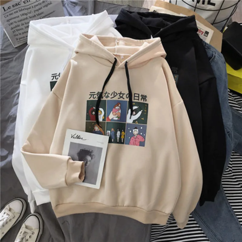 

Sweatshirts women's 2020 new hooded loose Korean style trendy ins long sleeve top Harajuku style Casual versatile RM*