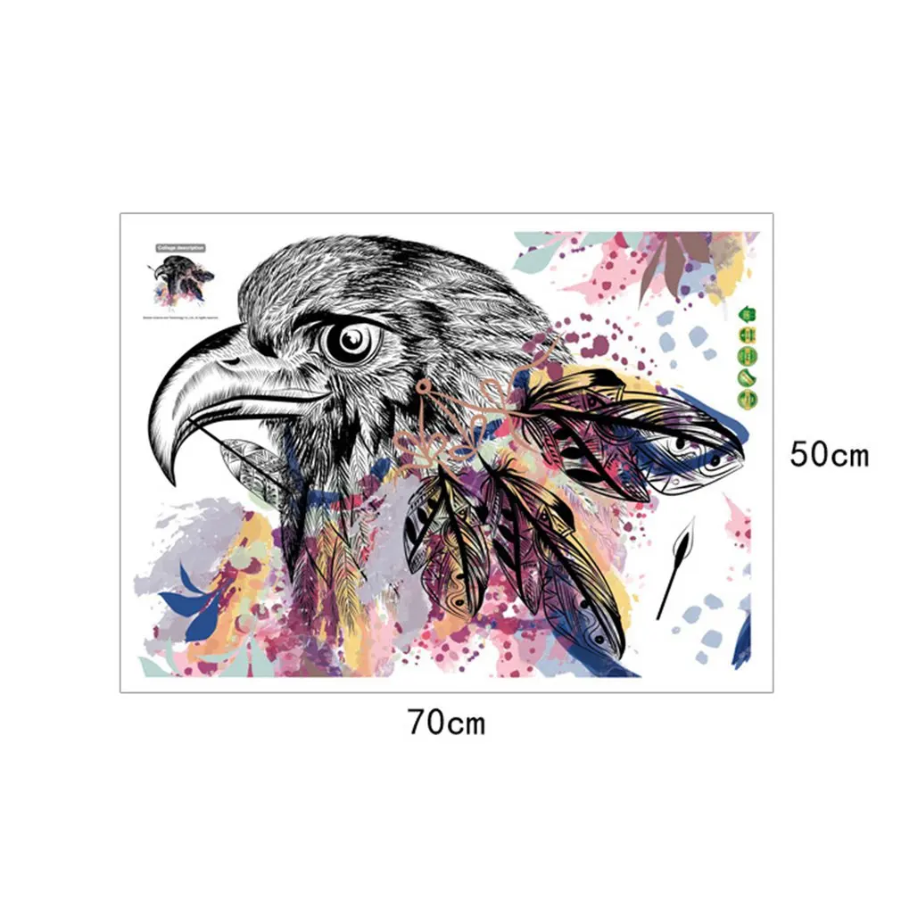 Removable Home Vinyl Window Wall Stickers Decal Decor Exquisite Eagle Head |