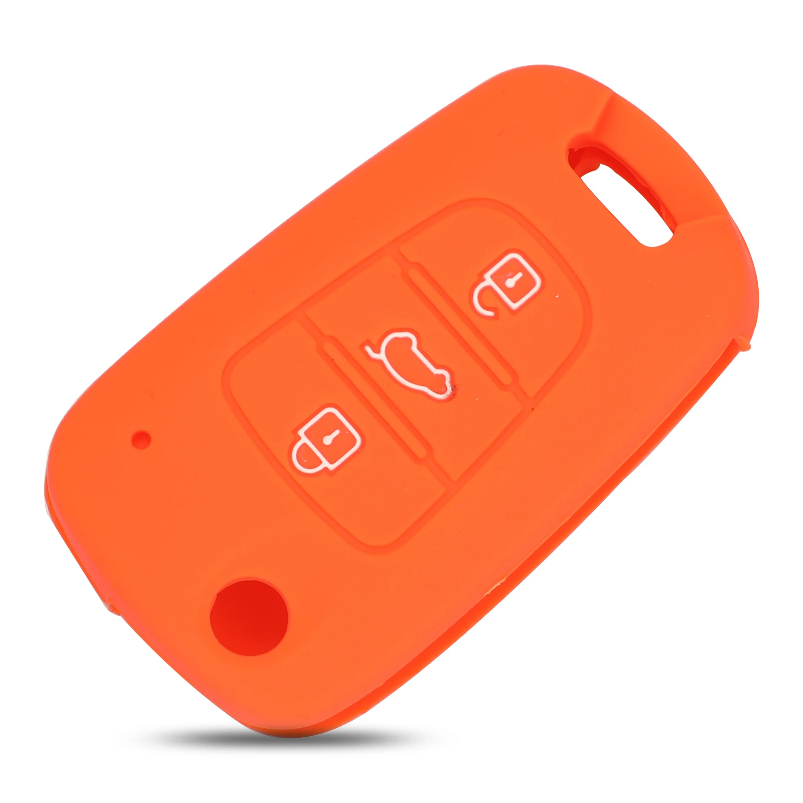 

kuteryFor Kia RIO K2 K5 Sportage Sorento 3 Buttons Cololful Silicone Smart Remote Car Key Case Cover Protector Replacement