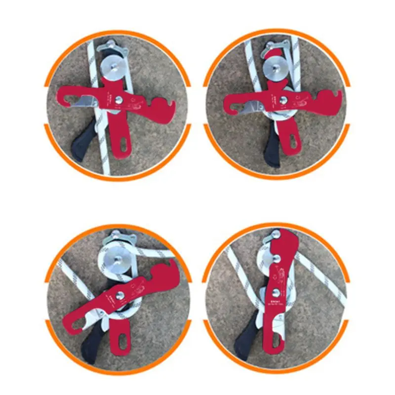 

Rocky Climbing Gear Rappelling Descender Rescue Belay Devices for 8-13mm Rope 875D