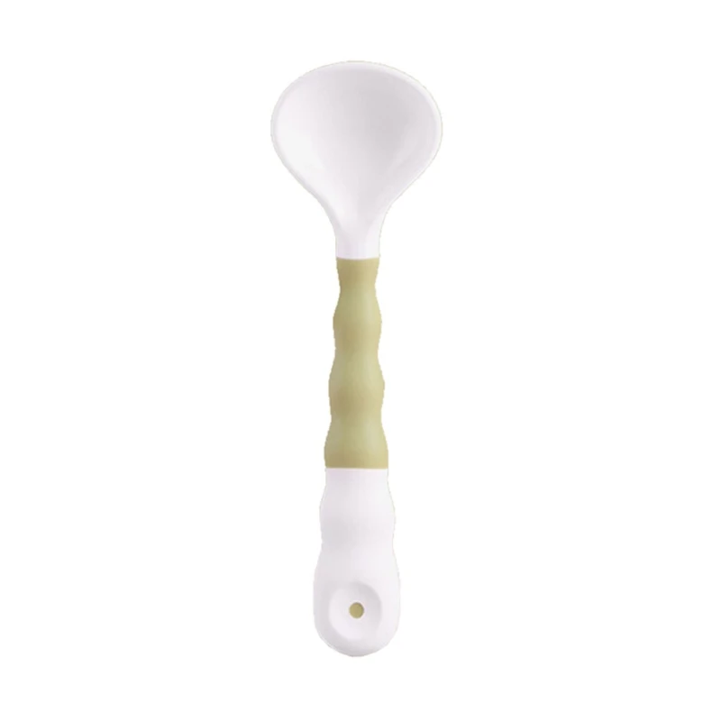 Cuchara de silicona flexible para beb&eacute;, cuchara de entrenamiento de alimentaci&oacute;n para ni&ntilde;os peque&ntilde;os, vajilla libre de BPA-3
