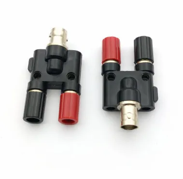 

100 шт., медный коаксиальный адаптер с разъемом BNC типа «банан»