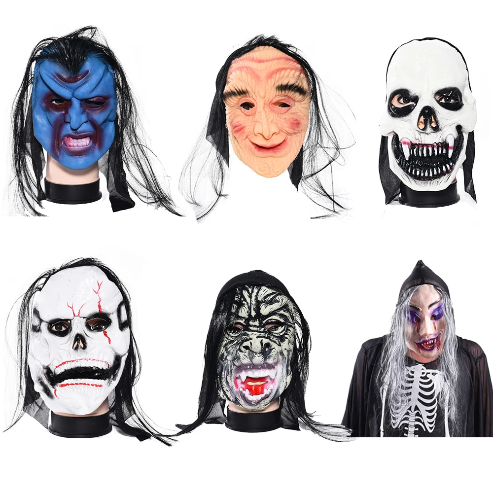 Маски на Хэллоуин гримаса вечерние игрушки Косплей Взрослый сценический