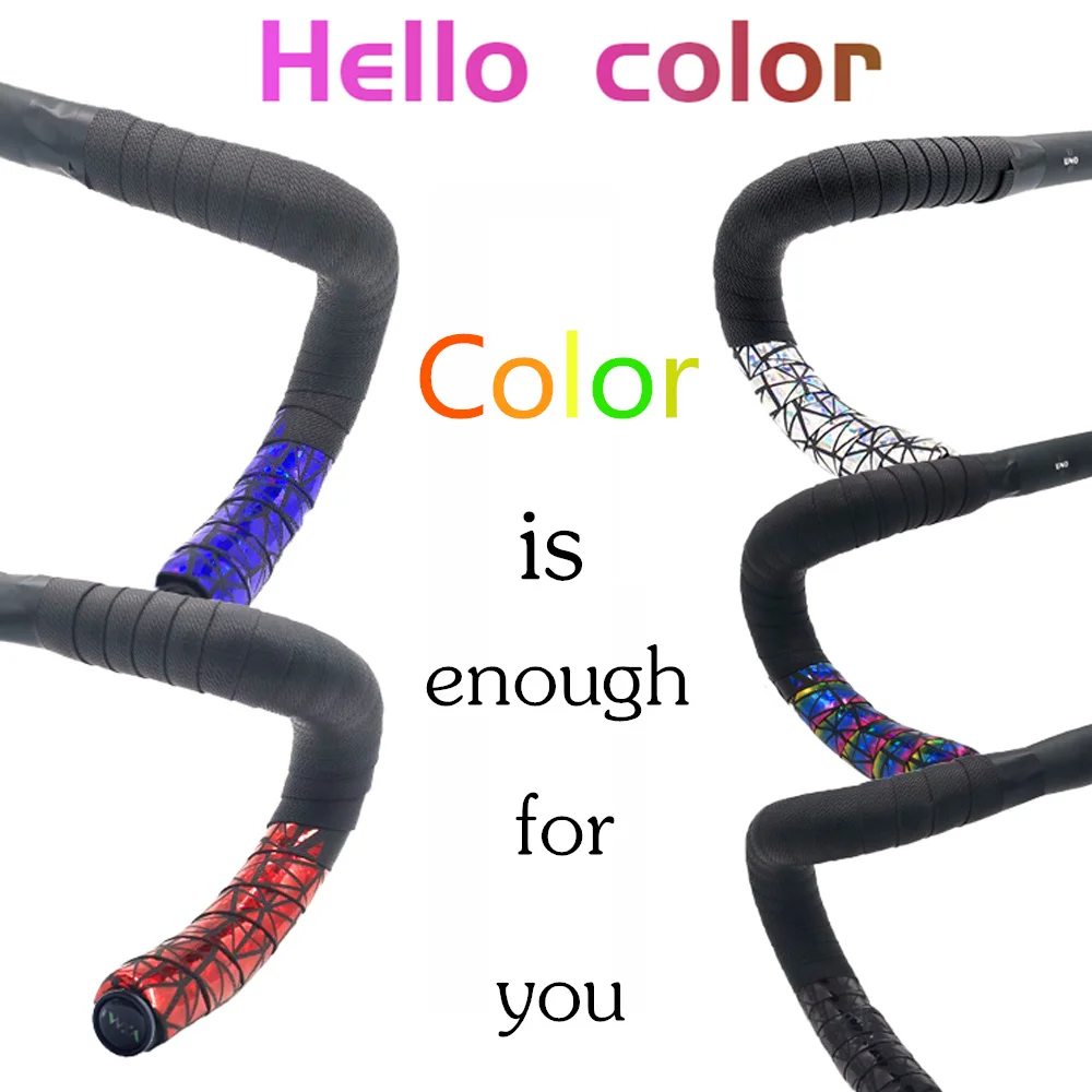 VXM лента на руль дорожного велосипеда EVA PU велосипедная полоса цветная 3D