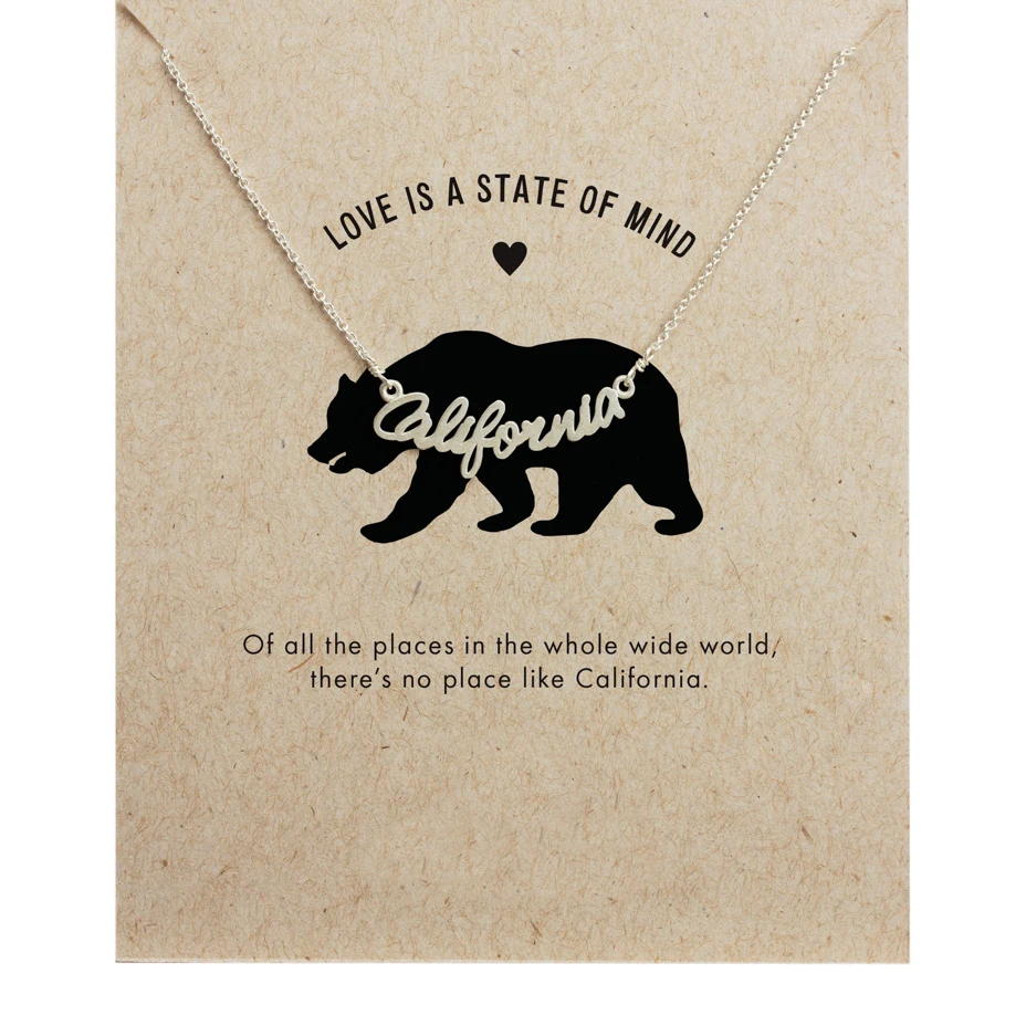 Ожерелья Калифорнийского сценария ожерелье с подвеской в виде золотых цветных