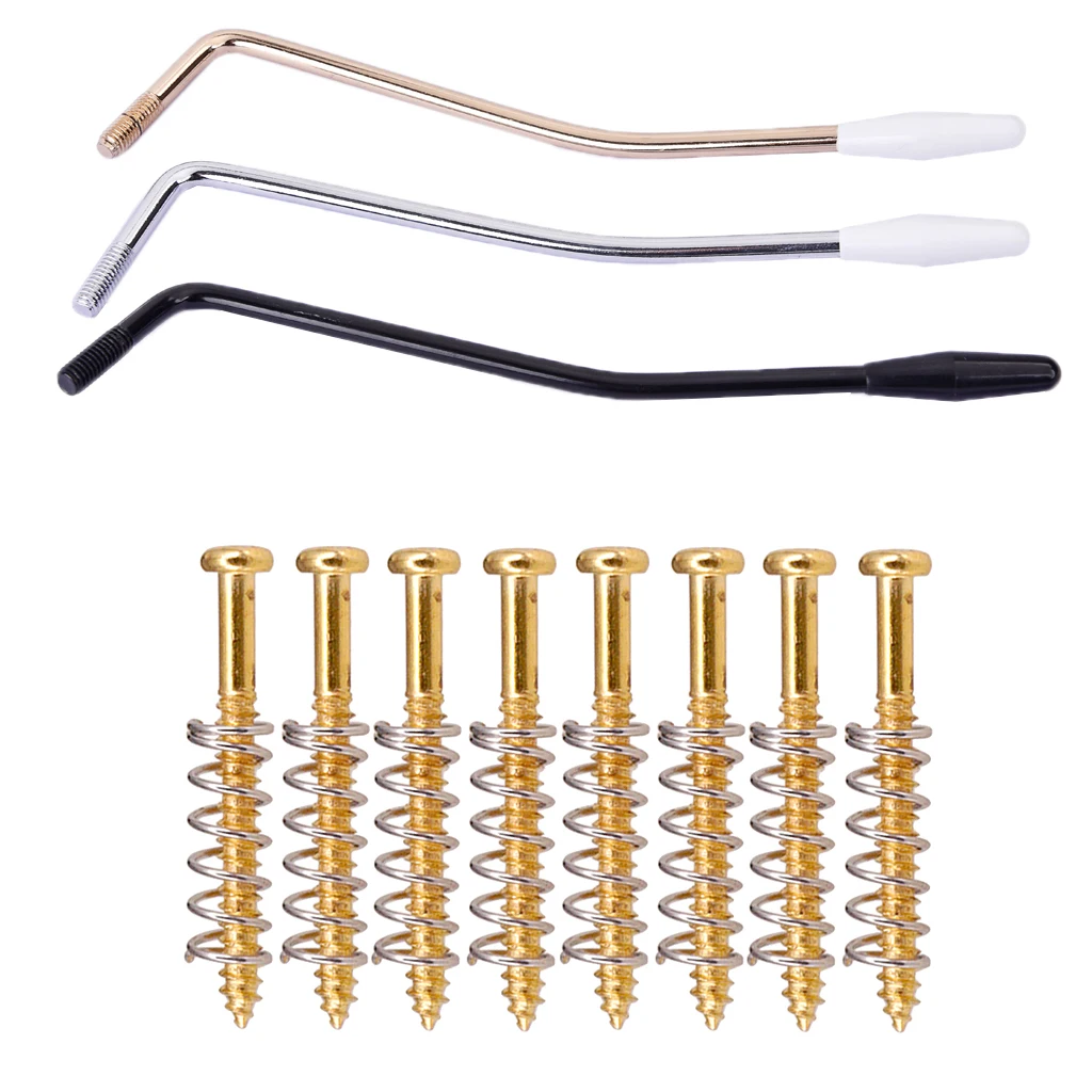 

3pcs Whammy Bar+8pcs Humbucker Ring Screws Springs for ST Guitar Parts
