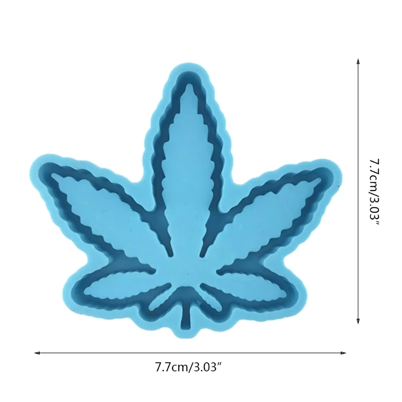 

J60E Maple Leaf Quicksandbox Epoxy Resin Mold Ornaments Silicone Mould DIY Crafts Decorations Casting Tool