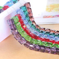 Хрустальные квадратные бусины YUANZHIRUN 4/6/8/10 мм