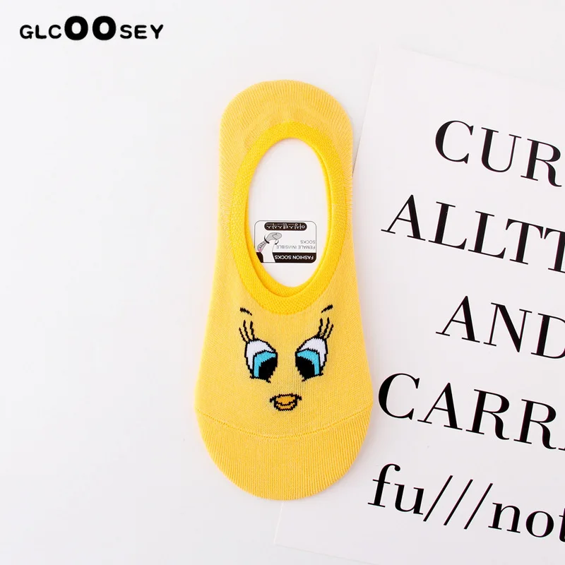 Женские хлопковые носки Необычные повседневные смешные с животными женские