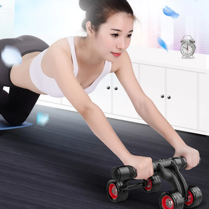 Четыре колеса AB абдоминальное колесо фитнес Талия живот упражнения