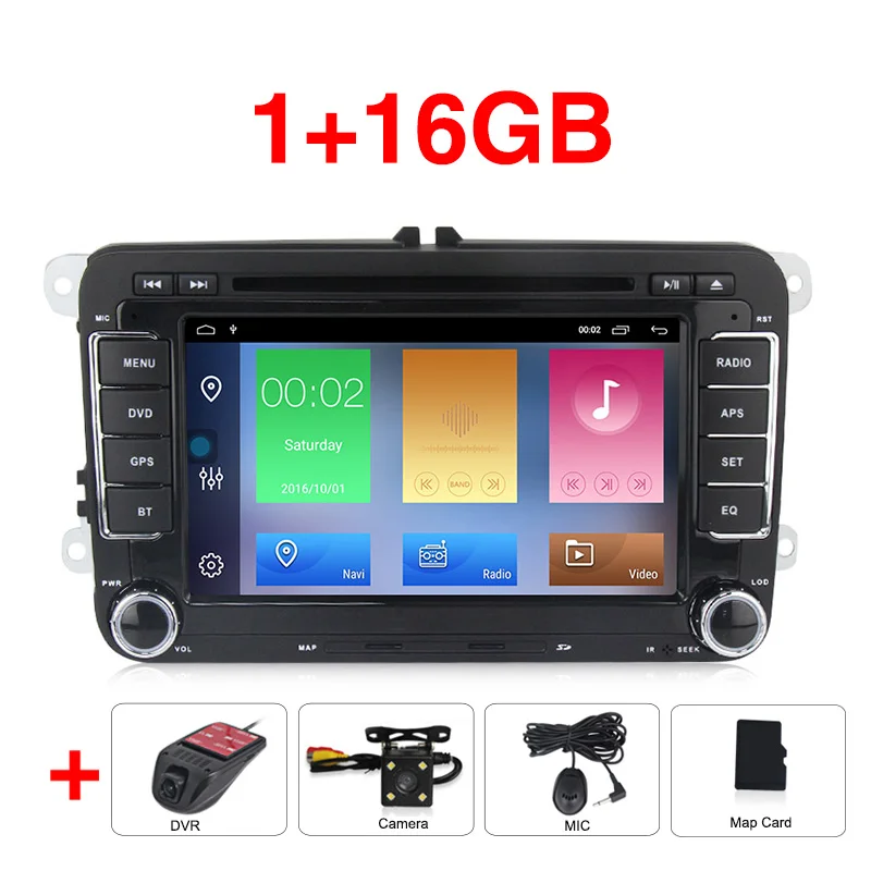Car dvd camera DVR Android 9,1 Автомобильный dvd Радио мультимедийный плеер для VW Skoda Octavia golf 5 6 touran passat B6 jetta polo tiguan gps - Цвет: Car dvd camera DVR