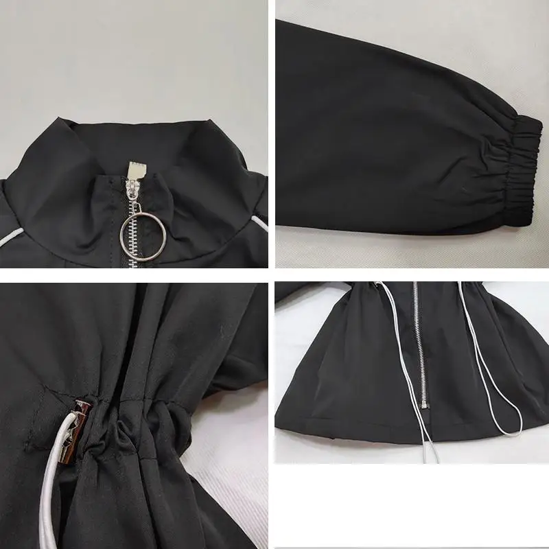 Пальто для девочек зимние куртки с кулиской черная зимняя куртка отдыха пальто