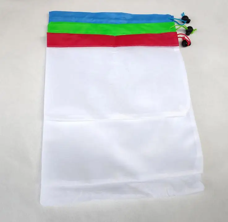 

50sets Reusable Mesh Produce Bags Washable Eco Friendly Bag For Grocery Shopping Storage Fruit Vegetable Toys Sundries Wholesale