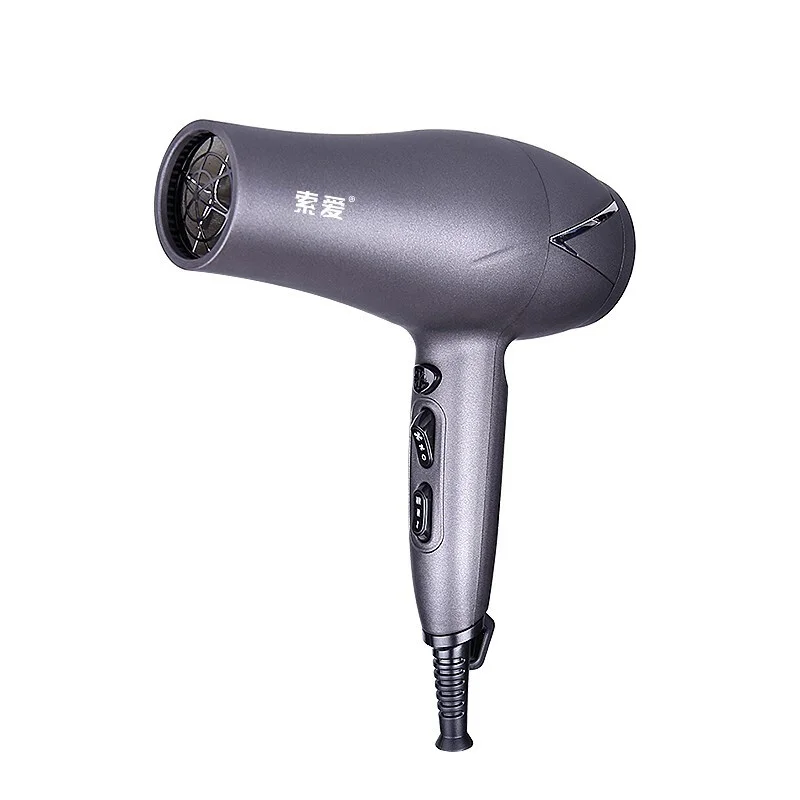 2000W Salon Hair Styling Hairdryer 2 Speed 3 Heat Settings Negative Ion Dryer Professional Blue Light Anion Blow | Бытовая техника