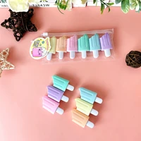 12 packlot mini ice cream highlighter cute 6 colors drawing painting art marker pen school supplies stationery gift