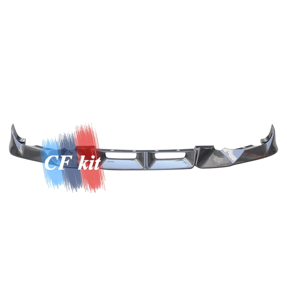 3 шт. OTD Стиль Настоящее углеродное волокно передний подбородок губы спойлер