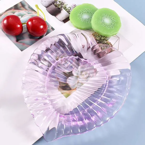 

2Pcs Leaf Disc Fruit Snack Storage Silicone Diy Crystal Glue Mold