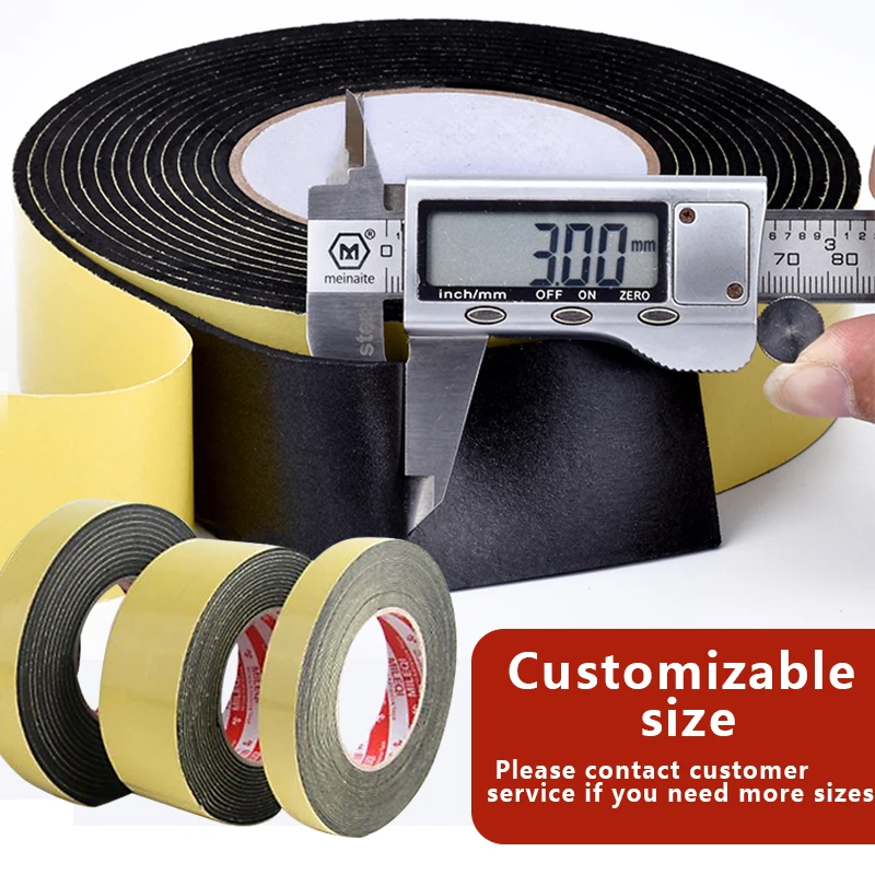 Лента из вспененного каучука Eva с сильной адгезией черная губчатая лента для