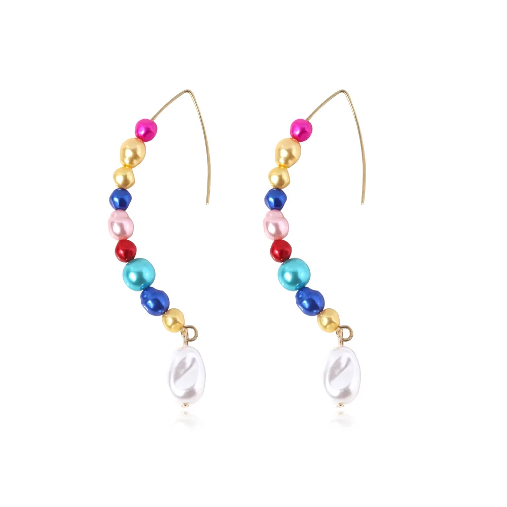 

Women Popular Drop Earrings Colorful Pearl Earrings Dangle Earrings jewelry