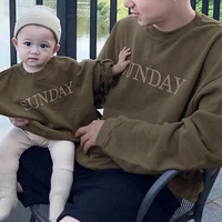 fashion family matching sweatshirt korean family matching outfits mommy and daughter matching clothes