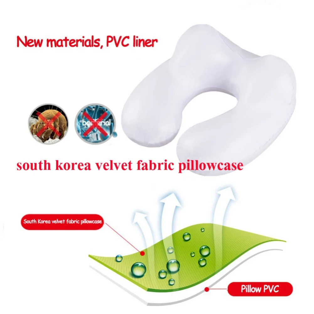 

U Shaped Office Travel Pillow Inflatable Outdoor Portable Pillow Neckrest for Office Airplane Driving Nap Head Rest Supprot