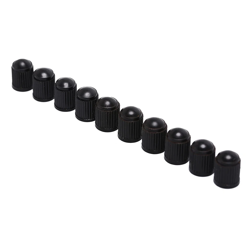 

New 50Pcs Motorcycle Auto Wheel Dust Cover Lid Black Plastic Truck Car Tire Air Wheel Valve Stem Cap Tyre Valve Caps Stem