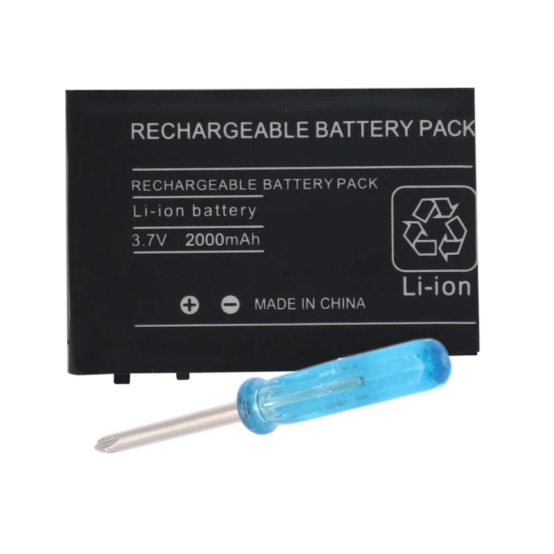 2pcs2000mAh 3 7 V литий ионный аккумулятор + набор инструментов для Nintendo DSL NDS Lite|Батареи| |
