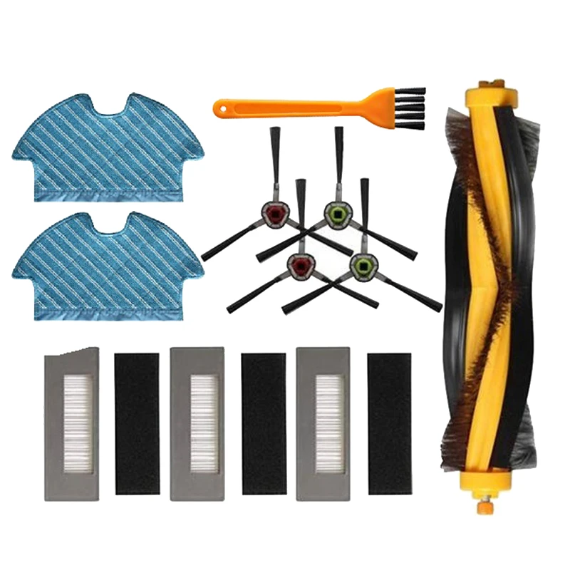 

11Pcs Main Side Brush Filter Mop Kit For Ecovacs Deebot Ozmo 900 DN5G Vacuum Cleaner Parts Strong Long-Lasting Cleaning