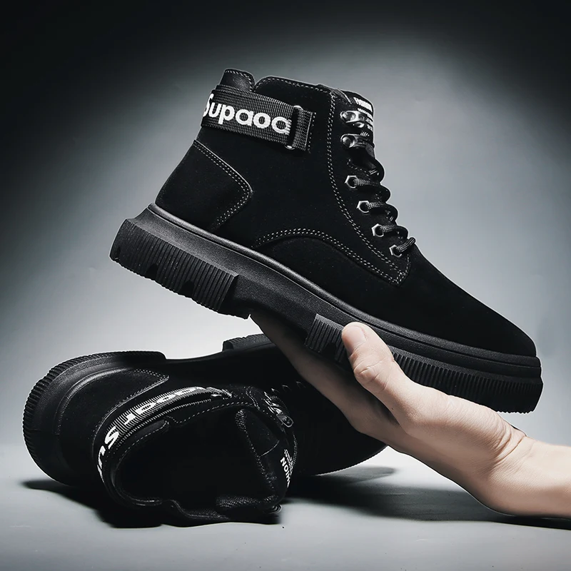 Осенне зимние ботильоны мужские Ботинки martin классические ботинки Челси в