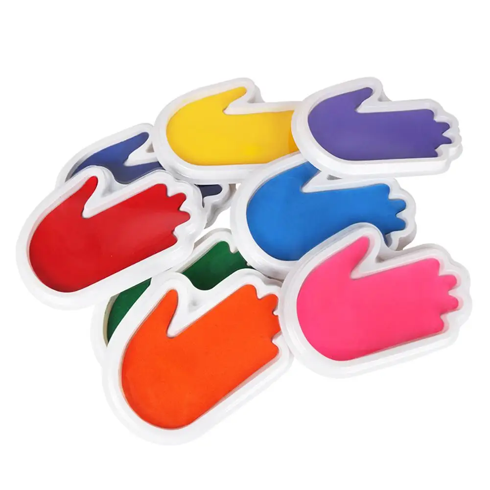 8 шт. Детские aposes Пальчиковые краски ing родитель ребенок деятельности граффити