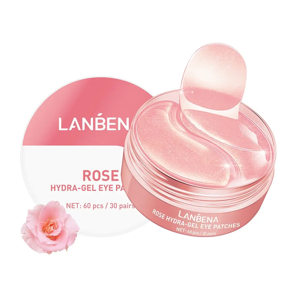 

LANBENA Rose Hydra Gel Eye Mask Lady Collagen Eye Patches Remove Puffy Eyes Original Nourish Repair Micro Molecule Brighten Skin