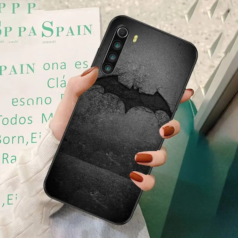 

LJHYDFCNB Bat Pattern Phone Case For Redmi 7 8 9 A K20 30 Pro Note 8 9 Pro 9s