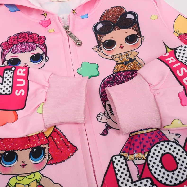 LOl/Новая детская куртка для девочек с рисунком сюрприз женская футболка длинными