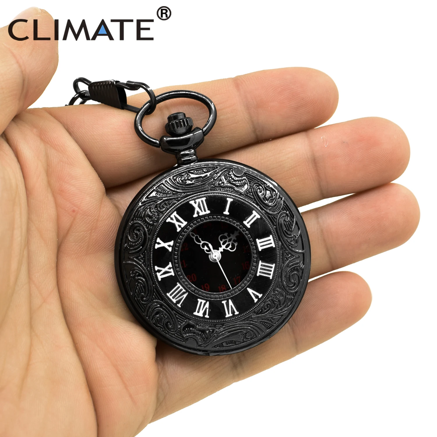 Часы мужские карманные в ретро стиле винтажные круглые кварцевые наручные часы с