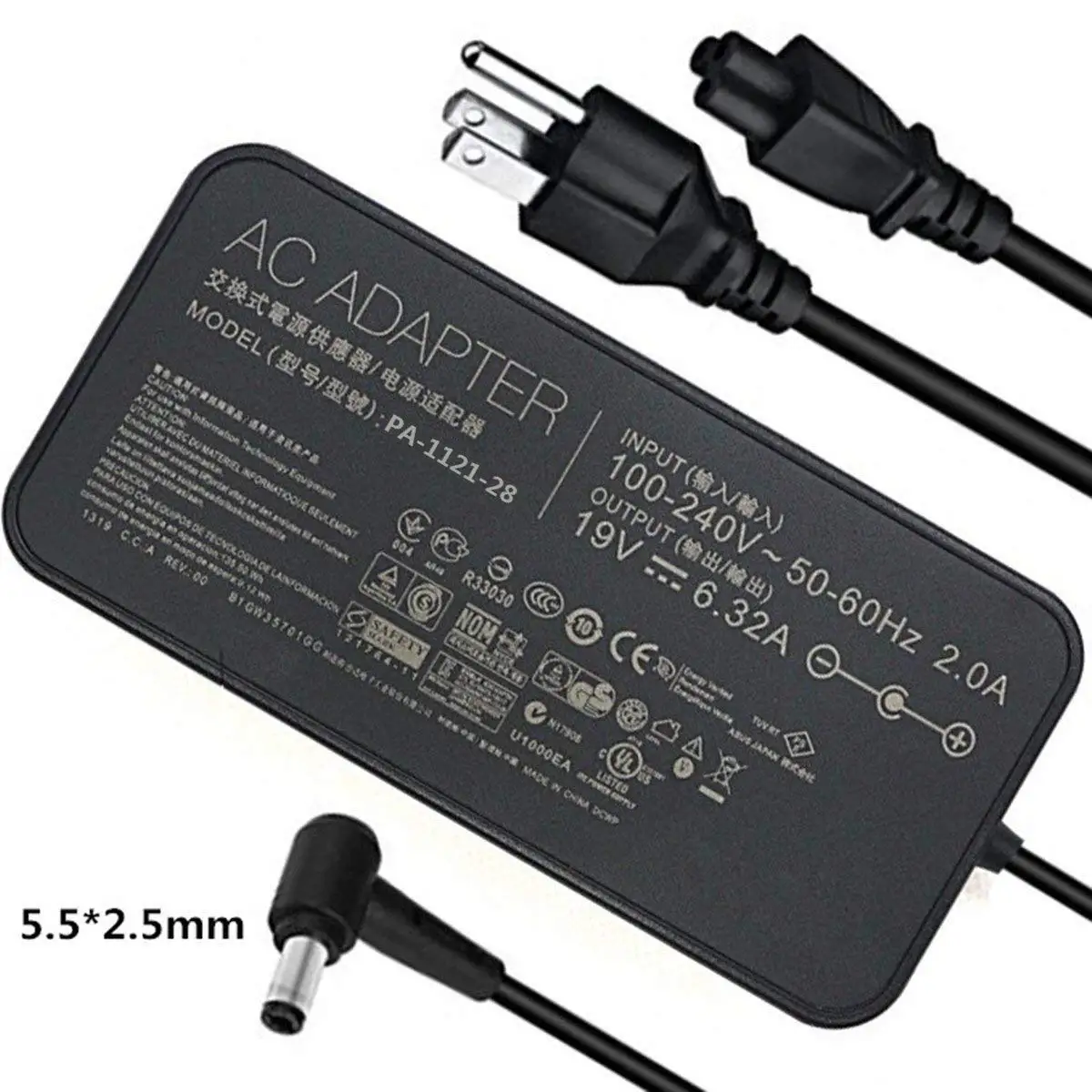 

Huiyuan 120W 19V 6.32A Power Adapter PA-1121-28 A15-120P1A AC Power Charger Compatible fit for asus ROG GL502VT G