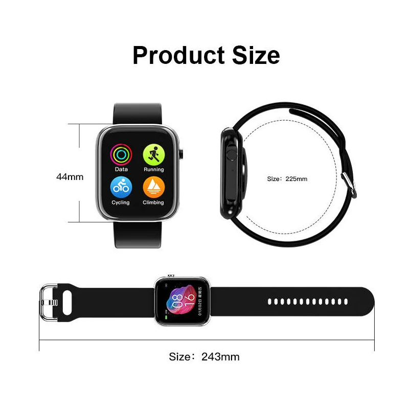 

Toleda T3pro Fitness Band Smart Watch Full Touch Screen Phone Call Music Smartwatch 2020 Heart Rate Blood Pressure SpO2 Watches