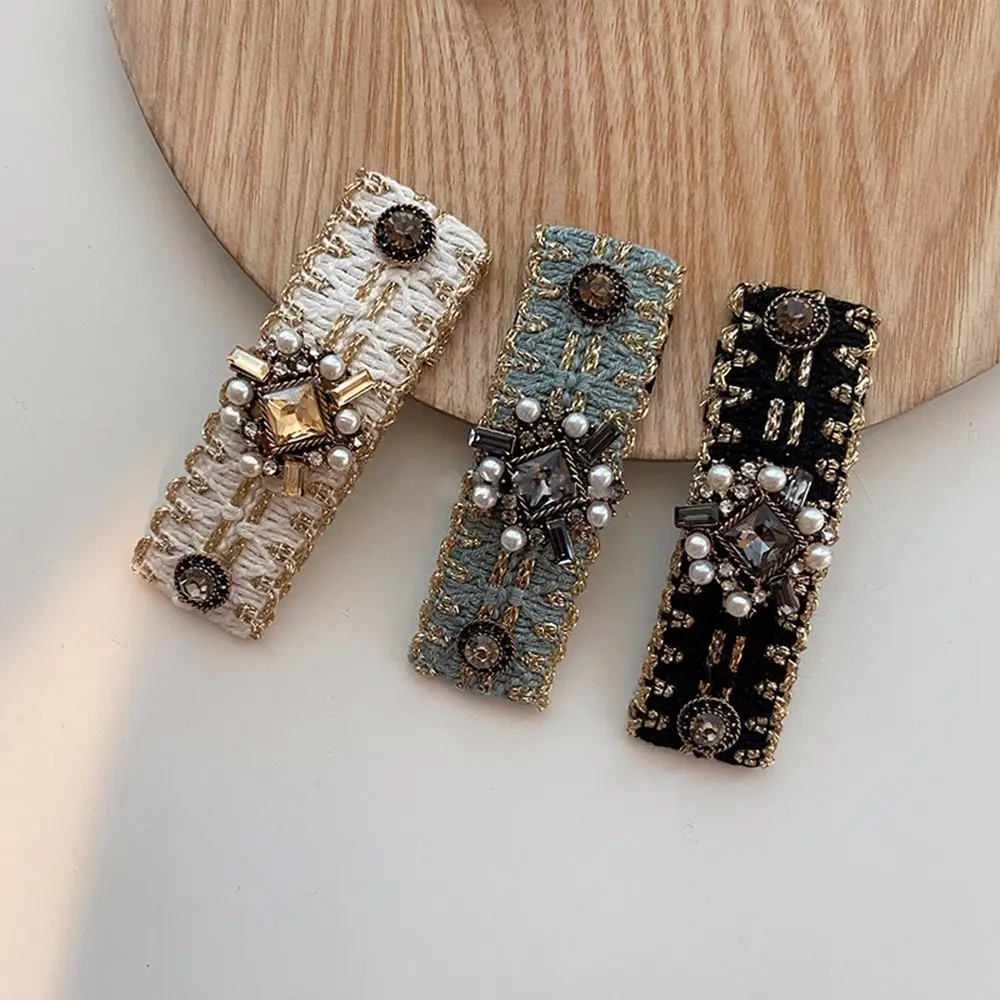 

Заколка для волос с жемчугом и бриллиантами, 1 шт.