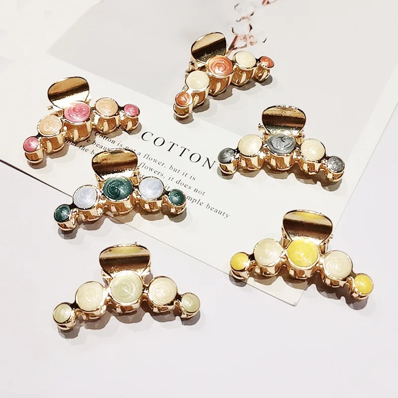 

2021 Korea Fashion 5 Colors Geometric Acrylic Hair Claw Clips Barrettes for Women Girls Hair Accessories Hairpins Headdress