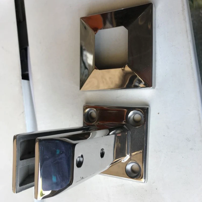 

Stainless Steel Clamp,Glass Panel Pool Fence Staircase Bracket Spigot Balustrade Floor Deck Mount Support Clamp Round/Square