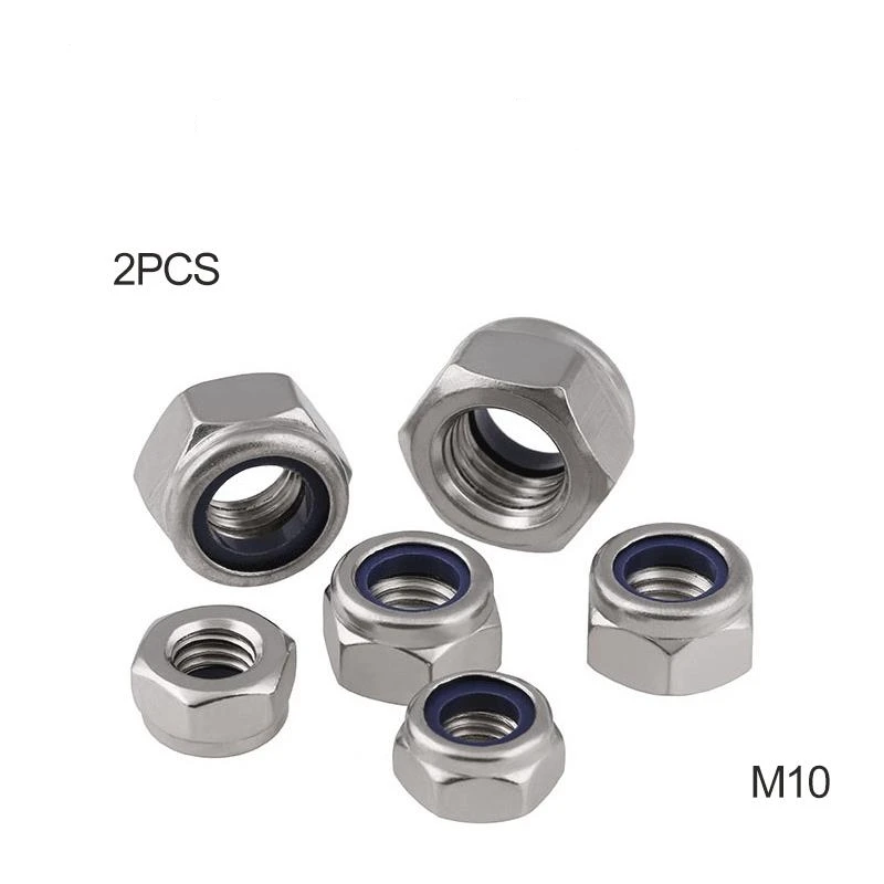 

Free shipping DIN985 304 stainless steel locknut / anti slip / self-locking nut / locking cap M10 2pcs